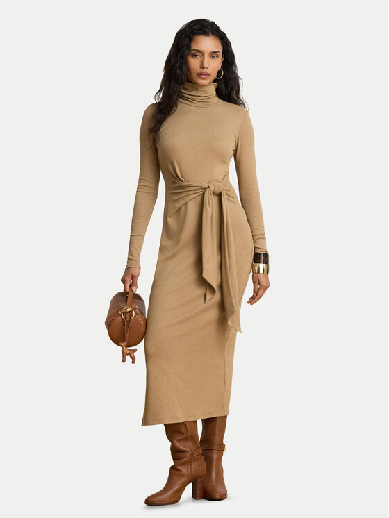LAUREN RALPH LAUREN LAUREN RALPH LAUREN Kootud kleit 200980028500 Tumebeež Slim Fit