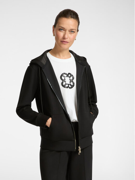 Elena Mirò Elena Mirò Bluza G857Z100426N033 Czarny Regular Fit
