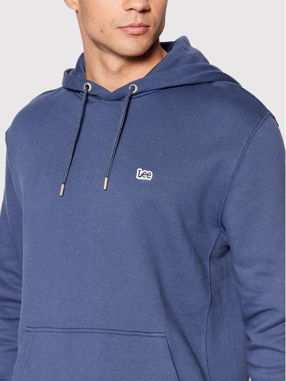 Lee Lee Felpa Plain L80YRY54 112322649 Blu scuro Regular Fit