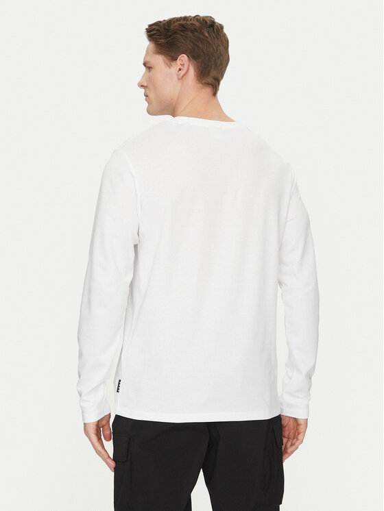 Jack&Jones Jack&Jones Majica dugih rukava Fusion 12273134 Bijela Regular Fit