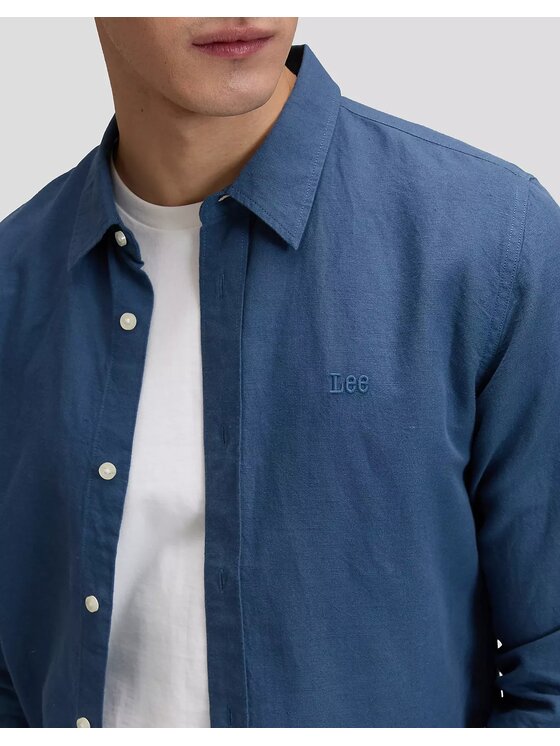 Lee Lee Koszula SHIRT Niebieski Regular Fit