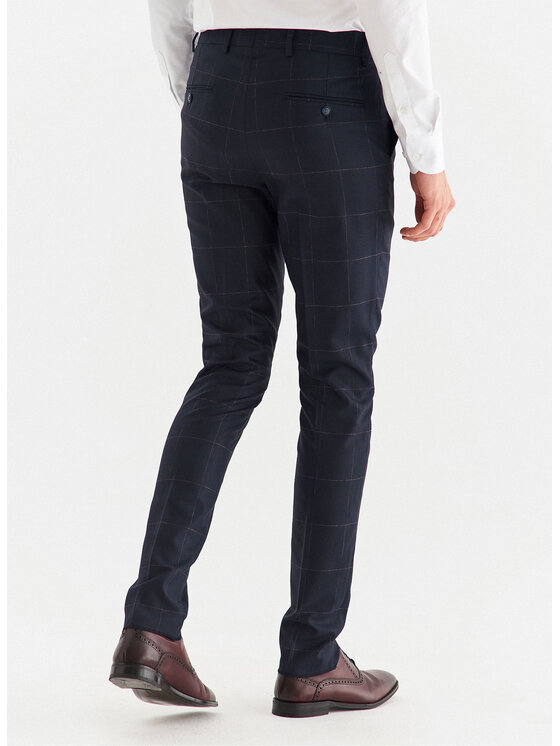 Pako Lorente Pako Lorente Spodnie garniturowe P22WF-6G-001 Granatowy Slim Fit