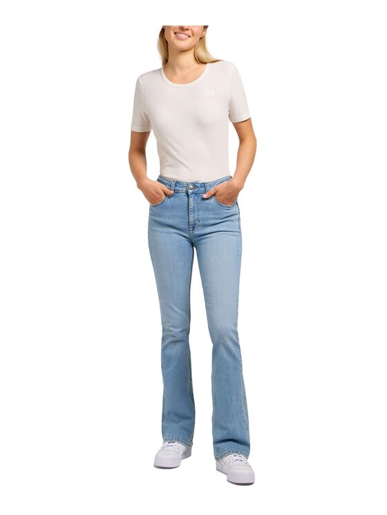 Lee Lee Jeansy 112348763 Niebieski Bootcut Fit