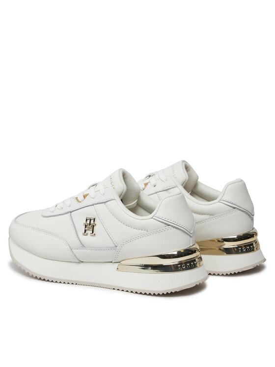 Tommy Hilfiger Tommy Hilfiger Laisvalaikio batai Th Elevated Feminine Runner Hw FW0FW07830 Balta