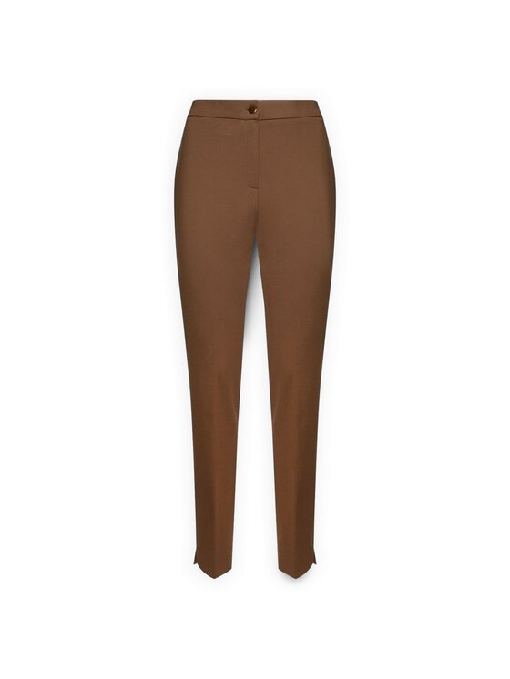 Elena Mirò Elena Mirò Pantaloni di tessuto P062P300395N022 Marrone Slim Fit