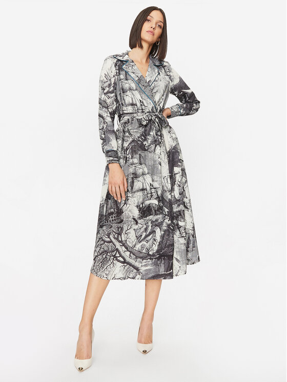 Imperial Imperial Ежедневна рокля A9990005Q Сив Regular Fit