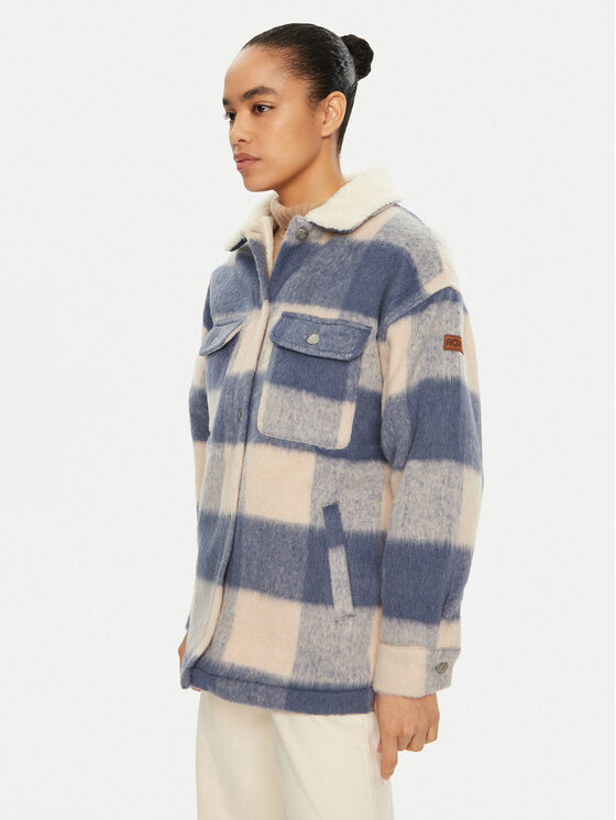 Roxy Roxy Μπουφάν μεταβατικό Passage Of Time ERJJK03610 Μπλε Relaxed Fit