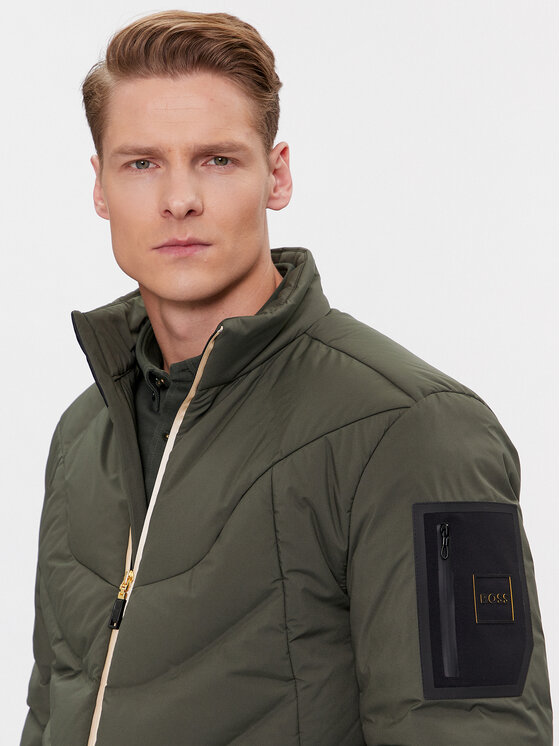 BOSS BOSS Pūkinė striukė J_Titanium 50505233 Žalia Regular Fit