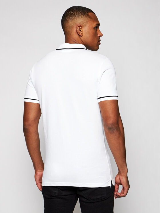 Calvin Klein Jeans Calvin Klein Jeans Polo marškinėliai J30J315603 Balta Slim Fit