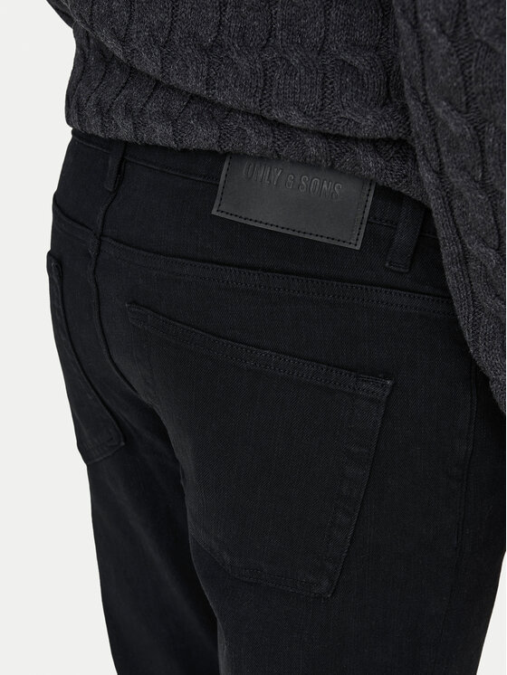 Only & Sons Only & Sons Jeansy Loom 22028637 Černá Slim Fit