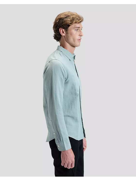 Lee Lee Koszula SHIRT Zielony Regular Fit
