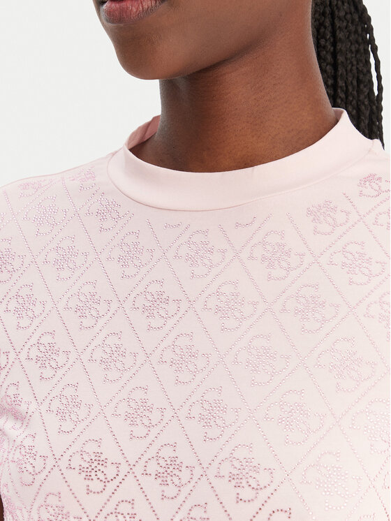 Guess Guess T-shirt W4BI26 J1314 Ružičasta Regular Fit