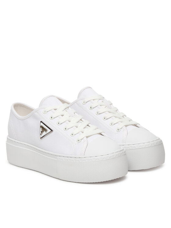Guess Guess Tornacipő FLJJZ3 FAB12 Fehér