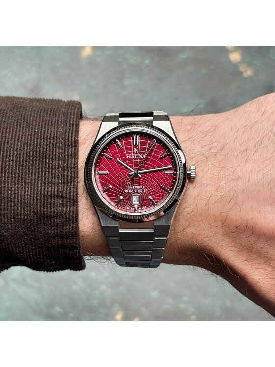 Festina Festina Zegarek F20051-7 Srebrny