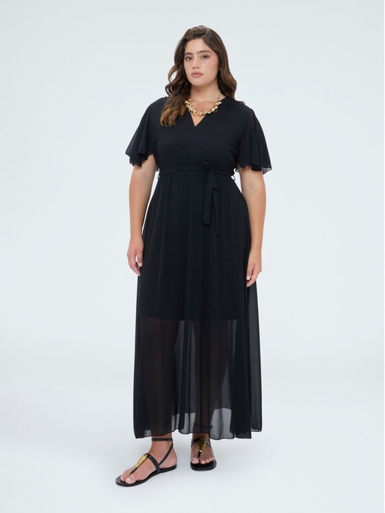 Fiorella Rubino Fiorella Rubino Abito da sera 7009T001849N033 Nero A-Line Fit