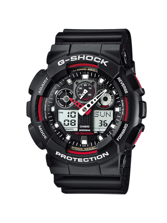 Casio Casio Zegarek SET GA-100-1A4ER + BEZEL 10358741 + PASEK 10527467 Niebieski