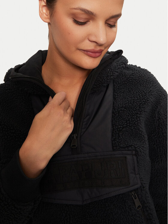 Napapijri Napapijri Fleece Seline NP0A4HYO Μαύρο Relaxed Fit