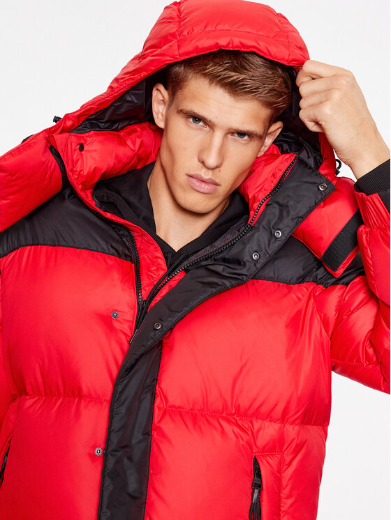 HUGO Hugo Pūkinė striukė Melmus2341 50495811 Raudona Regular Fit
