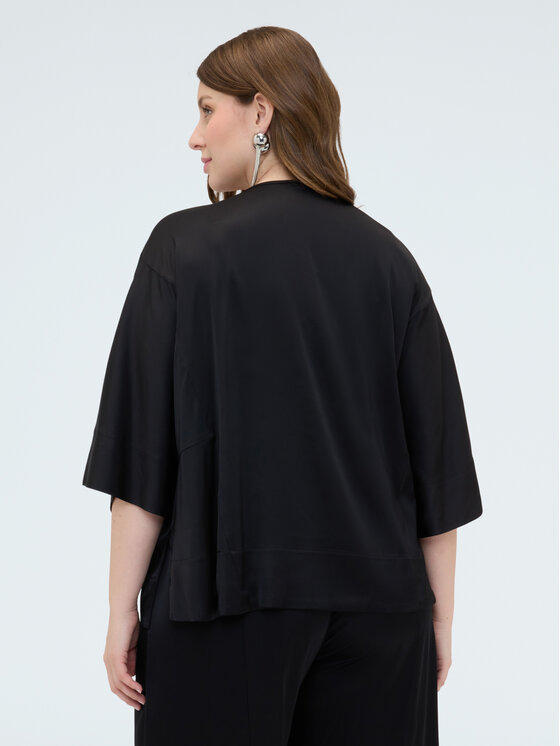 Fiorella Rubino Fiorella Rubino Bluzka 2004L000660N033 Czarny Boxy Fit