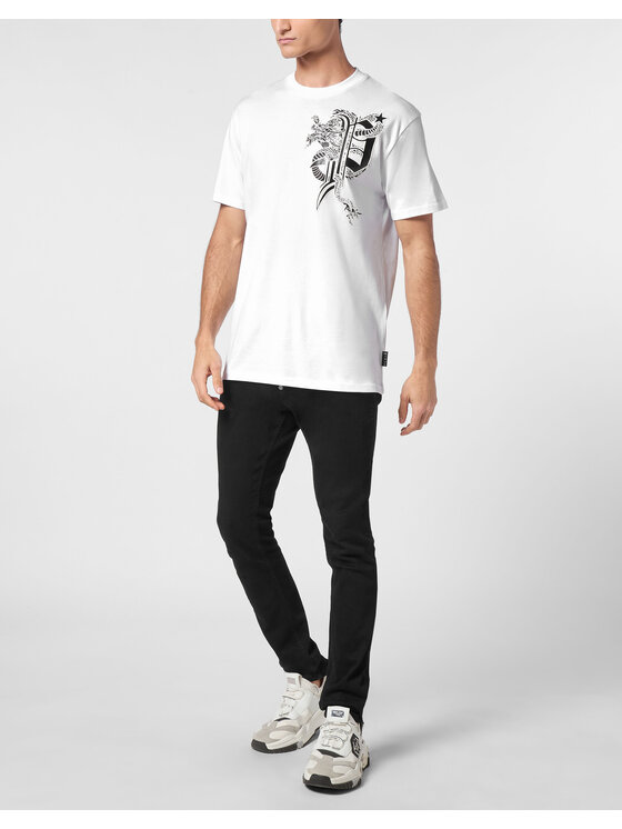 PHILIPP PLEIN PHILIPP PLEIN T-Shirt 11643 Biały Regular Fit