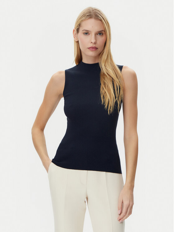 BOSS BOSS Top Feskies 50473237 Tumesinine Slim Fit