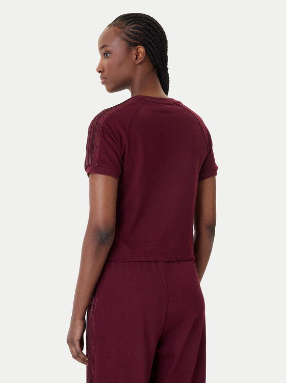 adidas adidas Marškinėliai Lace Cali KC6453 Vyšninė Regular Fit