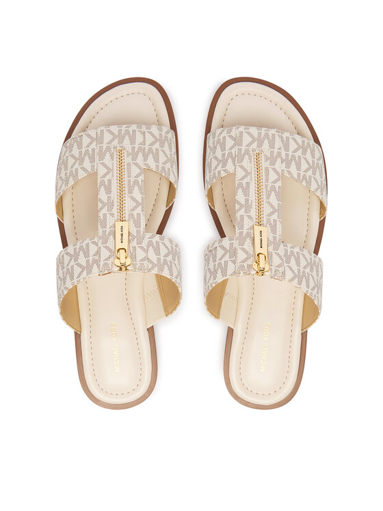 MICHAEL Michael Kors MICHAEL Michael Kors Şlapi Berkley Flat 40S6BRFS1B Écru