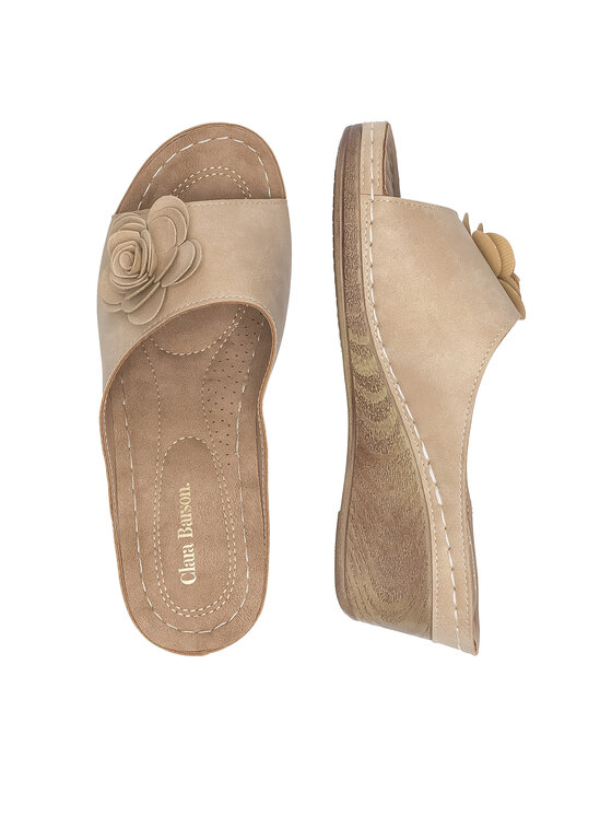 Clara Barson Clara Barson Klapki WYL05010-29 Beżowy