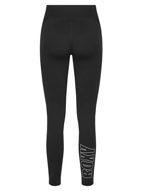 Roxy Roxy Leggings Everyday Flow ERJNP03590 Crna Slim Fit