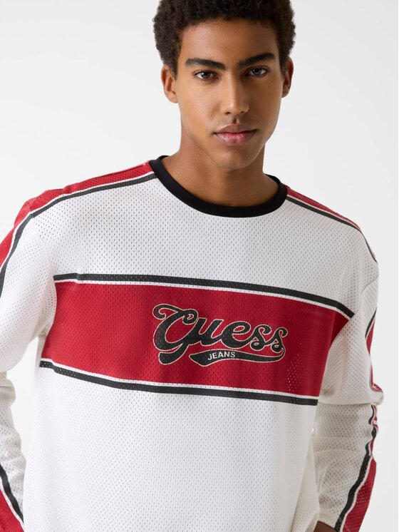 Guess Jeans Guess Jeans T-Shirt 180693 Bílá Classic Fit