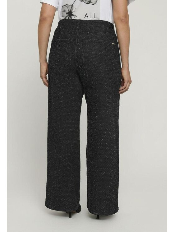 Fiorella Rubino Fiorella Rubino Jeans P449T005134N033 Nero Flared Fit