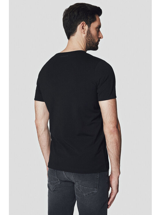 Lancerto Lancerto T-Shirt Calum TS073124000016 Czarny Regular Fit