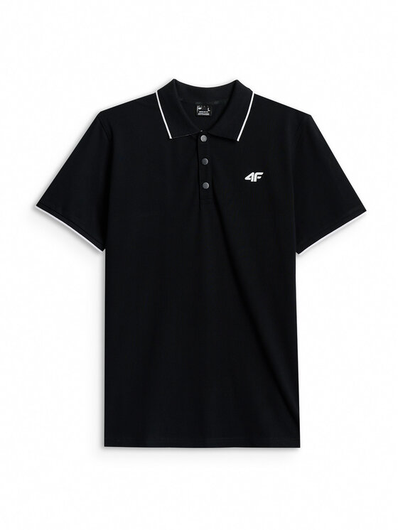 4F 4F Polo COMMERCIAL 12 Czarny Regular Fit