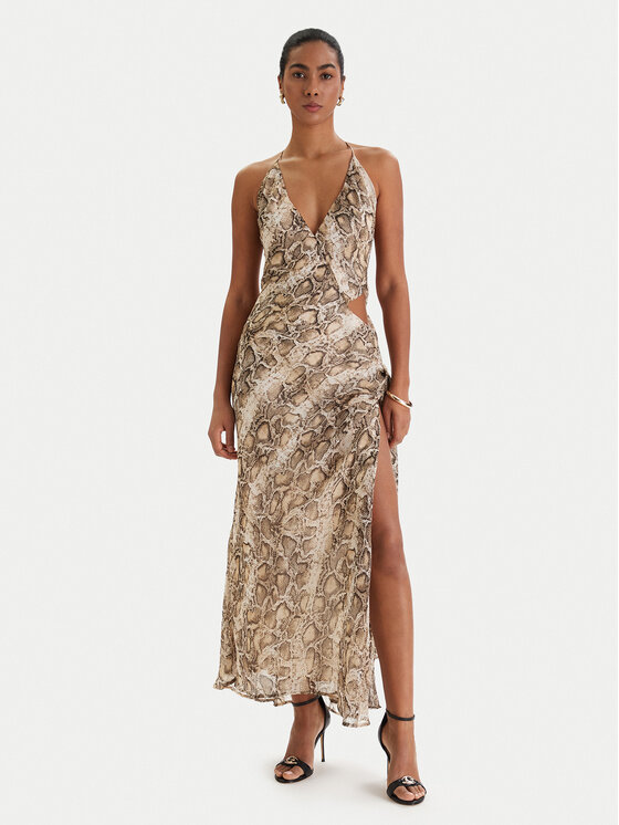 Bardot Bardot Kokteiļkleita Cyrel 59760DB6 Bēšs Regular Fit