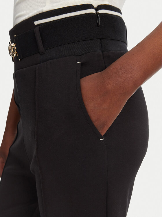 Liu Jo Sport Liu Jo Sport Szövet nadrág TA5256 JS182 Fekete Flare Fit