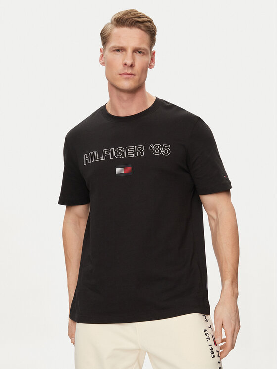 Férfi Póló Tommy Hilfiger, Méret: XL, Fekete, 85' MW0MW34427