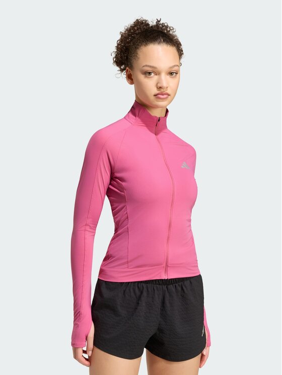 adidas adidas Kurtka do biegania 158654 Różowy Fitted Fit