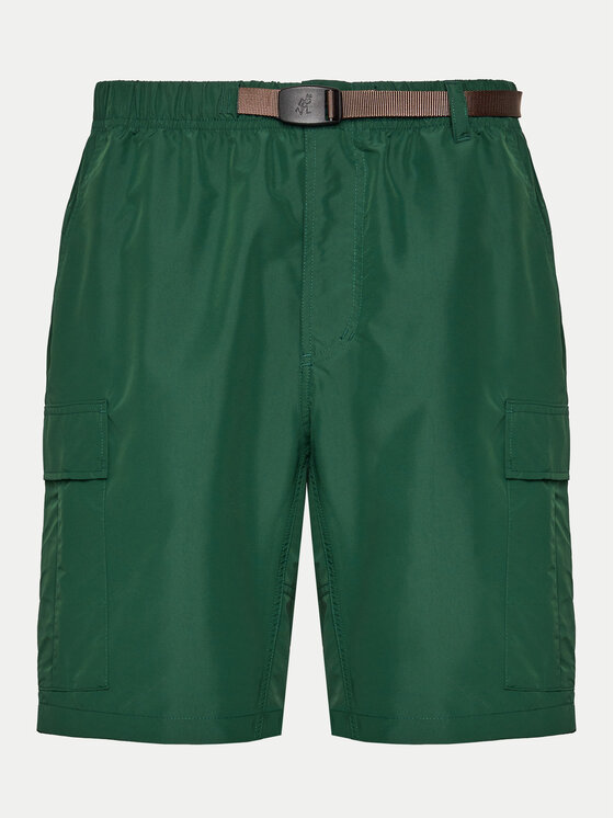 Gramicci Pantalon scurți din material G2SM-P026 Verde Casual Fit