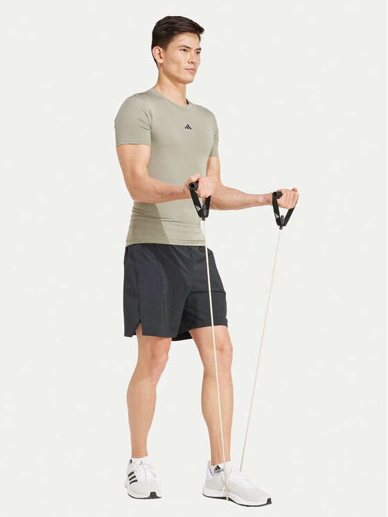 adidas adidas Techniniai marškinėliai Techfit Compression JE6700 Žalia Slim Fit
