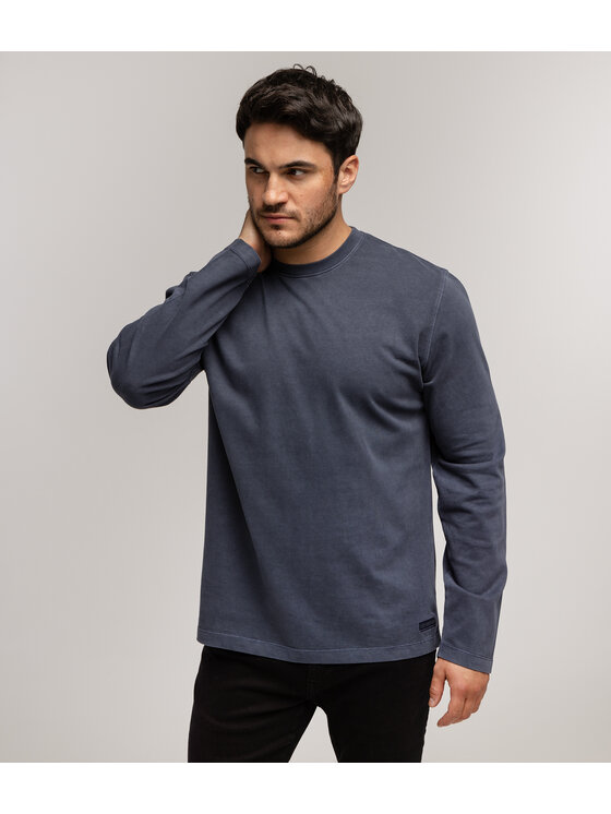Lee Cooper Lee Cooper Longsleeve MARIUS 2400 Granatowy Regular Fit