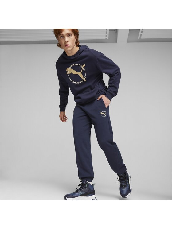 Puma Puma Spodnie dresowe 676065 Niebieski Regular Fit