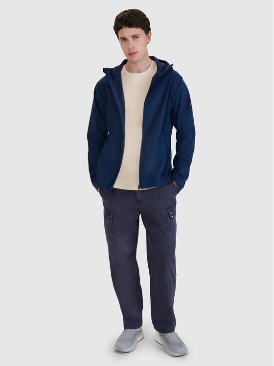 4F 4F Kurtka softshell 4FWSS25TSOFM324-30S Niebieski Regular Fit