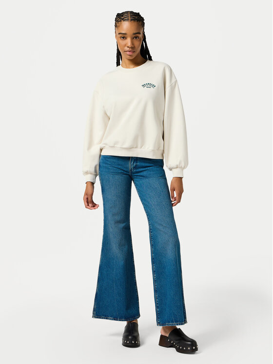 Wrangler Wrangler Džemperis 112356457 Écru Oversize