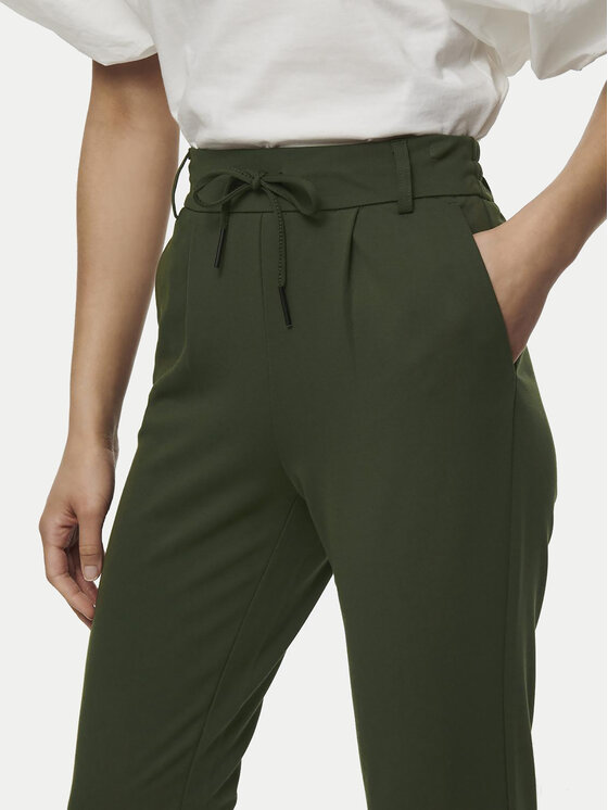 ONLY ONLY Szövet nadrág Poptrash 15115847 Khaki Regular Fit