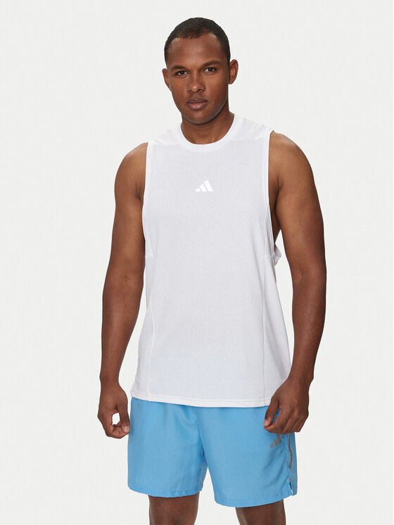 adidas Φανελάκι τεχνικό Designed for Training IS3709 Λευκό Regular Fit ...