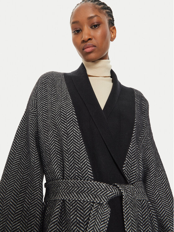 ViCOLO ViCOLO Cappotto di transizione 22007S Nero Regular Fit