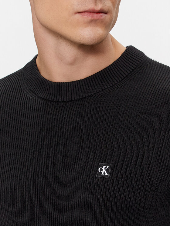 Calvin Klein Jeans Calvin Klein Jeans Sweter J30J324598 Czarny Regular Fit