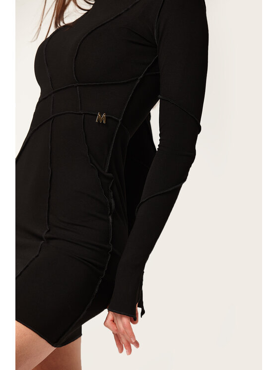 MANDRAGORA MANDRAGORA Vestito di maglia Kiss&Tell Nero Flexible Fit