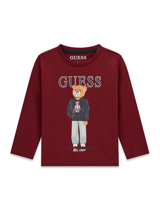 Guess Guess Блузка N6YI06 K3794 Бордовий Regular Fit