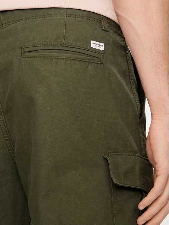 Jack & Jones Jack & Jones Szorty materiałowe Jpstcole 12248685 Khaki Regular Fit